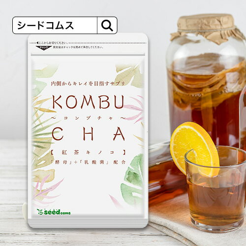 コンブチャ（KOMBUCHA）約1ヵ月分 酵素 コンブチャ ダイエット サプリ コンブチャ サプリ サプリメント 美容 健康 送料無料 30日分 乳酸菌 美容成分 紅茶キノコ 酵母 ビタミンD 葉酸 ビタミンC ビタミンB 大豆ペプチド【2020diet】