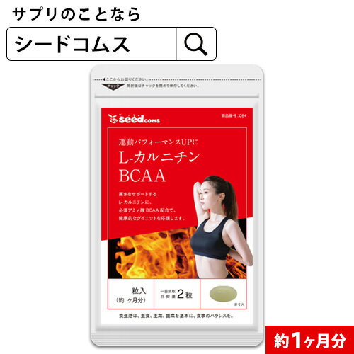 【お試しサプリ★約1ヶ月分】〓L-カルニチン　BCAA〓（約1ヶ月分）■メール便で送料無料■代引・日時指定不可【soko】/シードコムス/サプリメント/サプリ【TB1-C2】【10P30May15】【TB1-D4】【TB1-A4】【seedcoms_DEAL2】/D0818