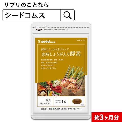 金時しょうが入り酵素≪約3ヶ月分≫■ネコポス送料無料■代引・日時指定不可【RCP】サプリ/金時しょうが/金時生姜/生姜サプリ/金時サプリ【3ba】【3yami】【34kin】【DEAL3204】【seedcoms_DEAL2】/D0818