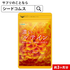 濃いルテイン≪約3ヶ月分≫送料無料 ルテイン サプリ サプリメント 亜麻仁油 エゴマ油 ビタミンA ビタミンE ブルーライト デジタルケア マリーゴールド抽出物 PC スマホ【seedcoms_DEAL2】/D0818【SDW4】