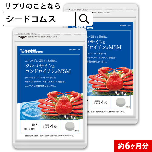 グルコサミン+コンドロイチン+MSM 約6ヶ月分 サプリ サ