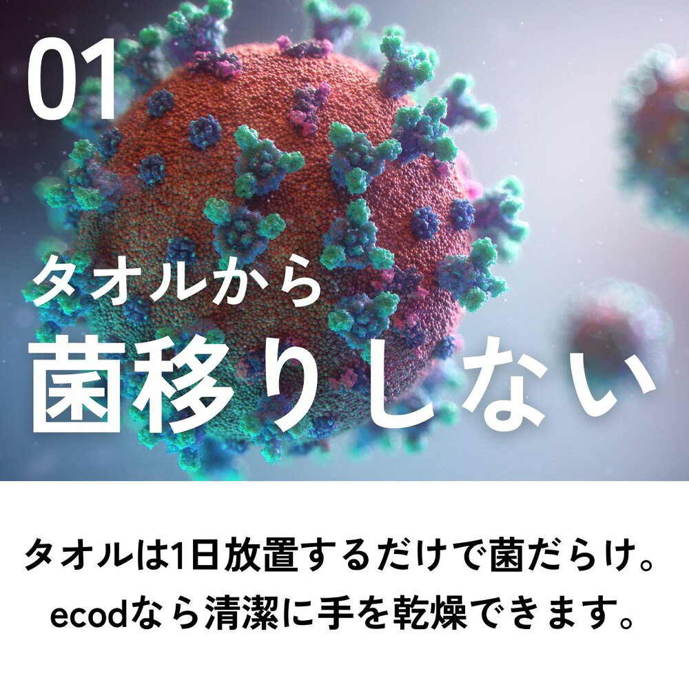 シーズニーズの家庭用ハンドドライヤー SY-157 SOUYI ecod エコド コンパクトハンドドライヤー ソウイ｜アングル2
