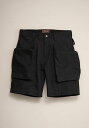 TROVE x 岡部文彦 / BIG POCKET SHORTS ( BASIC SILHOUETTE DENIM ) ブラックデニムのハードな質感、大容量かつ存在感のあるポケット。 前閉じジッパーフライ仕様。ベルトループにはタオル等をかけれるループが付き、 ポケットスレキにギアホリックのロゴが入ります。 gearholicロゴは紙パッチ 固く、厚くてしっかりとした生地感はヘビーデューティーなアイテム。 ガシガシ履き込んでアジを楽しめます。 サイズスペック SIZE2(M) ウエスト 82cm 股上 31cm 股下 22cm SIZE3(L) ウエスト 85cm 股上 31.5cm 股下 23cm SIZE4(XL) ウエスト 88cm 股上 32cm 股下 24cm 着用サイズ 3(L) 身長185cm 岡部文彦 メンズファッション雑誌を中心に活動するスタイリスト。 アウトドアファッション雑誌「GOOUT」では「外遊び研究所」なる連載を持ち、 アウトドアメーカーのアドバイザーやメーカーとの商品企画も手がけている。 最近では、兵庫県の地場産業とファッションを結ぶ「じばさん」にも参加しております。 GEAR HOLIC：ギアホリック GEARHOLIC PROJECTとは？「道具中毒」という意味の造語。 実用的で機能的且つ、かっこいい！といったGEAR(道具）偏愛主義な輩が、良いと思うものを探し出し、 太鼓判を押し、別注なども仕掛けるプロダクト活動。 Tempragarage「Tempra」「VALLICANS」「TACOMAFUJI RECORDS」の共同プロジェクト