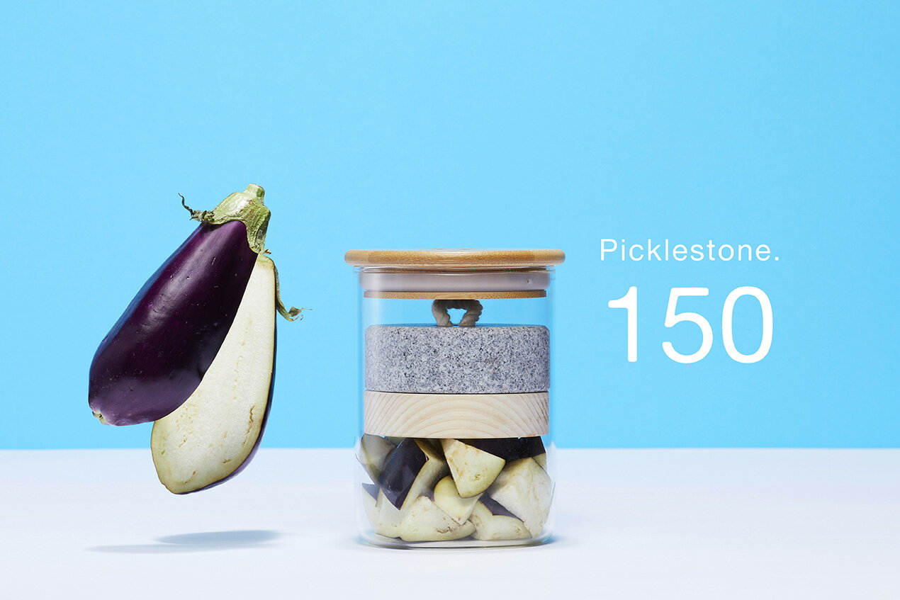 【新商品】Picklestone150 次世代漬物石 ガラス製ポット ご家庭で気軽にお漬物 食材を入れて塩を振るだけ 冷蔵庫のポケットにぴったり 合同会社NUTMEG おうち時間 在宅