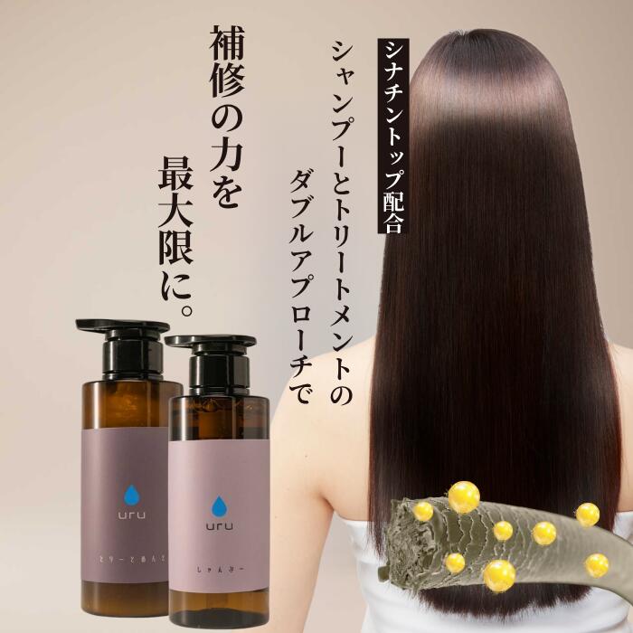 uru シャンプー/トリートメントセット 300ml 毛髪理論 低分子 タンパク質 アミノ酸 ケラチン トリートメント 潤い バシバシ ゴワゴワ 広がり ダメージヘア 浸透 再構築 美容室専売 髪質改善 サロン専売品 ケラチントリートメント 抜け毛 くせ毛 エイジングケア seep-item-10000024 hair esthe seep サンプル画像2