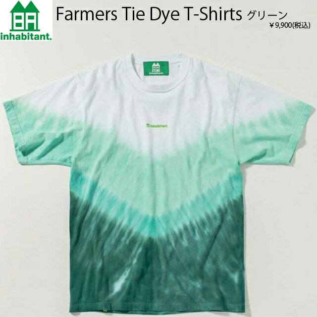 INHABITANTFarmers Tie Dye T-Shirts Green 23-24