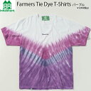 INHABITANTyCnr^gzFarmers Tie Dye T-Shirts Purple yKiz23-24