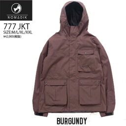 23-24☆NOMADIK【ノマディック】ウェア 777 SNOW WEAR JKT カラー：BURGUNDY　【正規品】KAZU KOKUBO