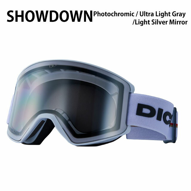 23-24モデル☆DICE【ダイス】ゴーグル【ASIAN-FIT】モデル：SHOWDOWN フレーム：W レンズ： 調光×ULTRA Lグレイ/Lシルバーミラー【正規品】SD34570_W