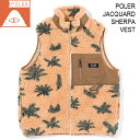 POLERy|[[zPOLER JACQUARD SHERPA VEST/WK[h VFp xXg