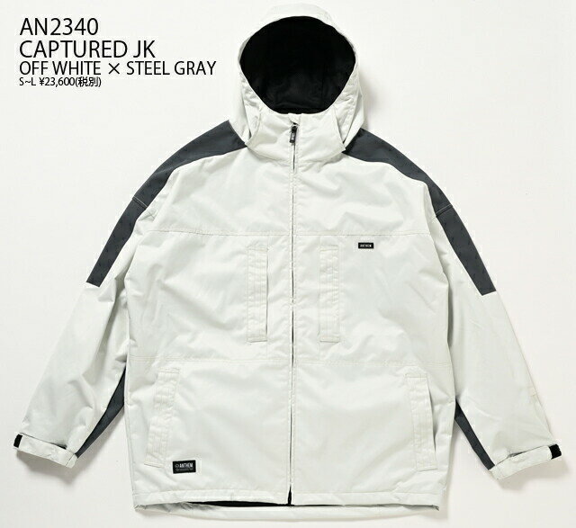 ANTHEMウェア CAPTURED JACKETカラー：OFF WHITE×STEEL GRAY　23-24