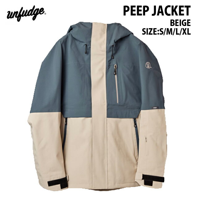 24-25☆UNFUDGE OUTWEAR【アンファッジ】PEEP JACKET【正規品】BEIGE