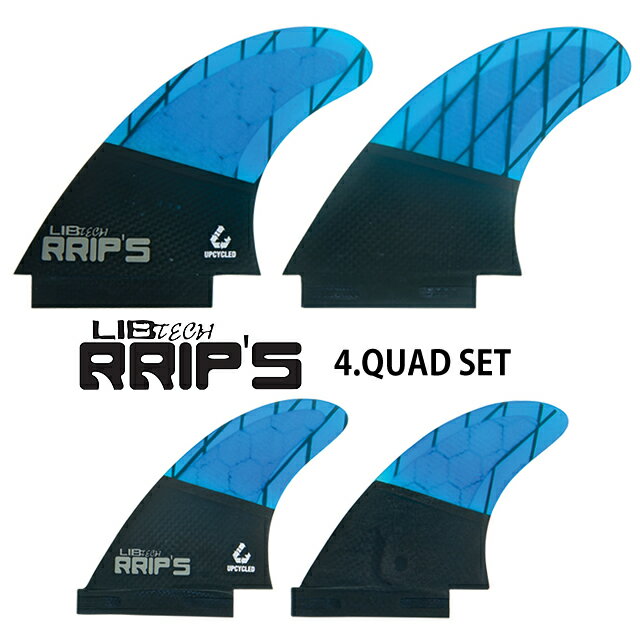 LIBTECH【リブテック】RRIP'S FIN【リップスフィン】QUAD SET MEDIUM【クアッドセットミディアムMサイズ】BLUE青