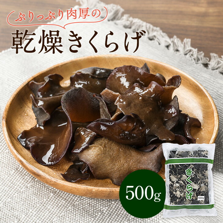 乾燥きくらげ きくらげ 3～5cm 500g 干しきくらげ 乾燥 黒きくらげ 木耳 黒木耳 裏白 お徳用 【 瀬川本店 】 菌活 薬…