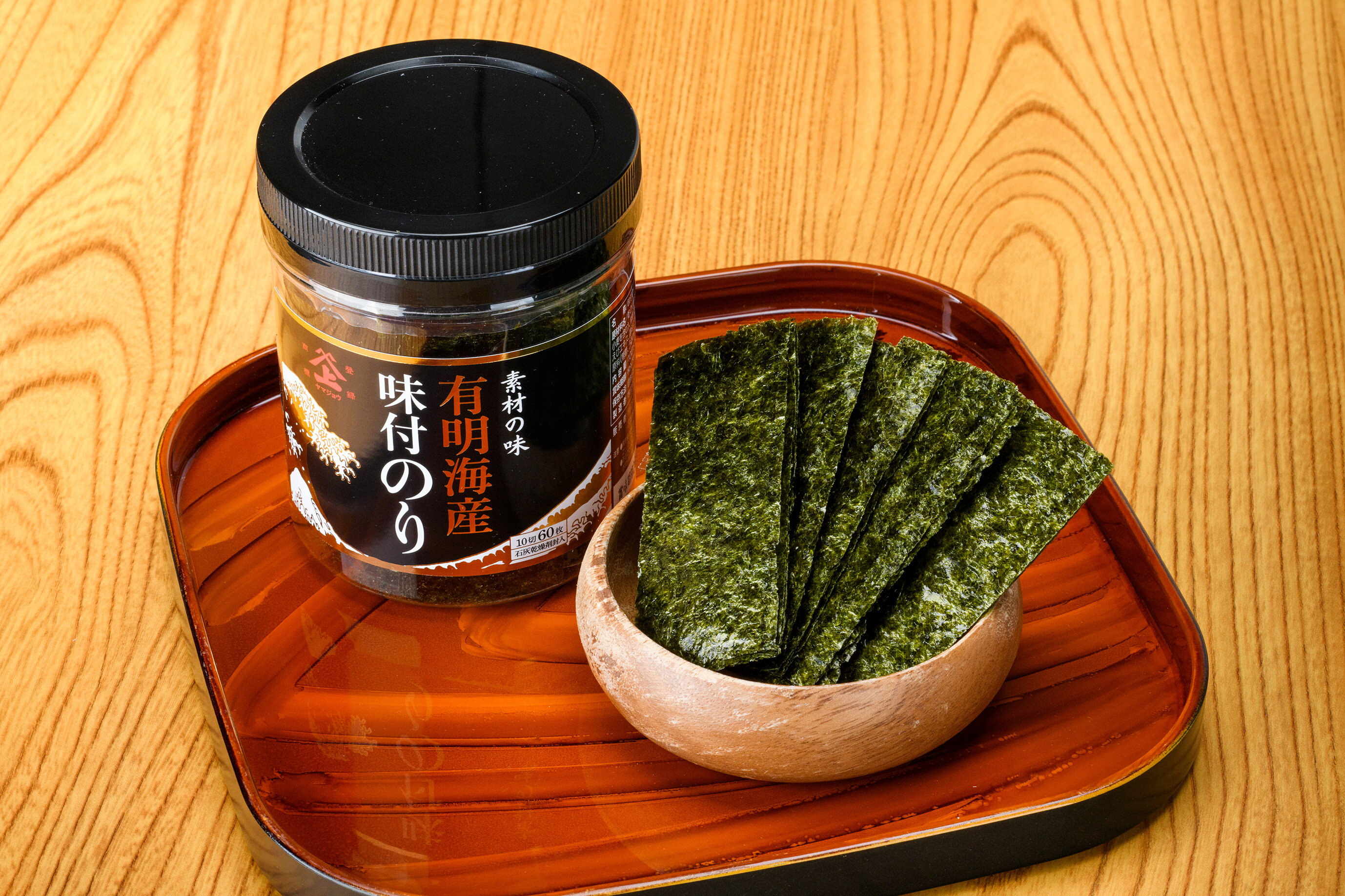 瀬川本店 素材の味有明海産味付のり 10切 60枚 (6個入り) 味付海苔 のり 海苔 無添加 朝食のり ご飯のお供 ポット 贈答用 segawahonten-10000094 乾物専門問屋瀬川本店 サンプル画像2