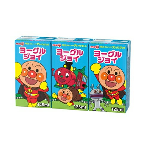 【全商品ポイント5倍 3/21(金)20:00〜3/27(木)1:59】明治 明治それいけ!アンパンマンのヨーグルジョイ (125ml×3本)×12個