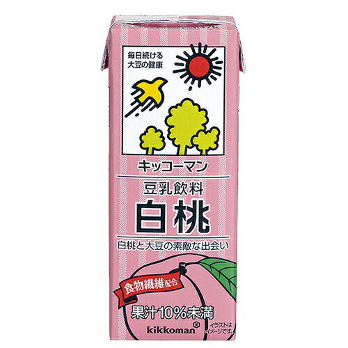 キッコーマン　豆乳飲料　白桃　200ml×36個