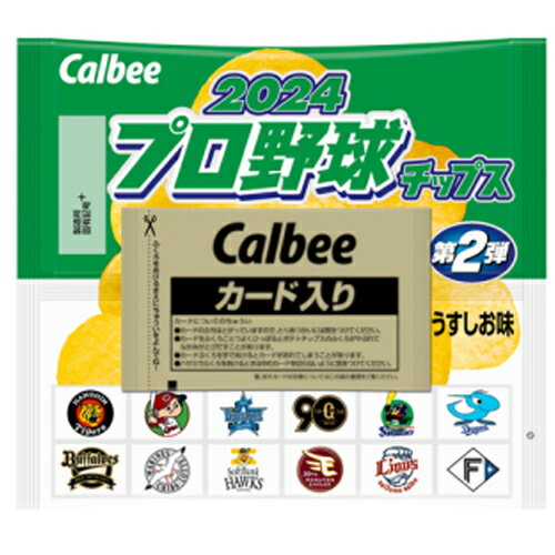 カルビー 2024プロ野球チップス第2弾 うすしお味 22g×24個×2セット　駄菓子/スナック菓子/スナック駄菓子/ポテトチップスのサムネイル