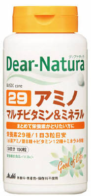 アサヒ　Dear－Natura　29　マルチビタミン＆ミネラル　50日　150粒×10個　【送料無料】【ポスト投函】