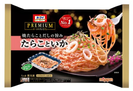 【訳あり・在庫処分】日本製粉 オーマイプレミアム たらこといか 270g×12袋 (1ケース) ※賞味期限2024年11月20日 【冷凍】