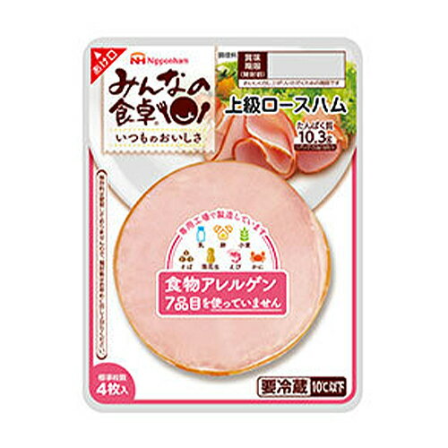 日本ハム 【全商品ポイント10倍 5/9(木)20:00～5/10(金)23:59】日本ハム　みんなの食卓 ロースハム（52g）×20個 【冷蔵商品】