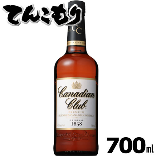 カナディアンクラブ　700ml　40度　カナダ　ウイスキー　サントリー　正規品　カナダのウイスキーといえば「C.C.」ライ麦主体のフレーバーウイスキーによる軽やかで華やかな香りを持ち、ライト＆スムースな風味が特色です。