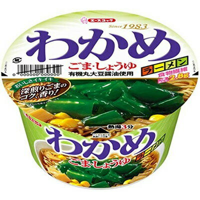 エースコック　わかめラーメン　ごま・しょう　93g×12個　【送料無料】