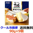 明治 明治北海道十勝カマンベールチーズ 90g×9個 【送料無料】【冷蔵】クセが少なくて中がとろ~りやわらかい、まろやかな味わいが特長の、日本人の味覚に合わせて作られたカマンベールチーズです。