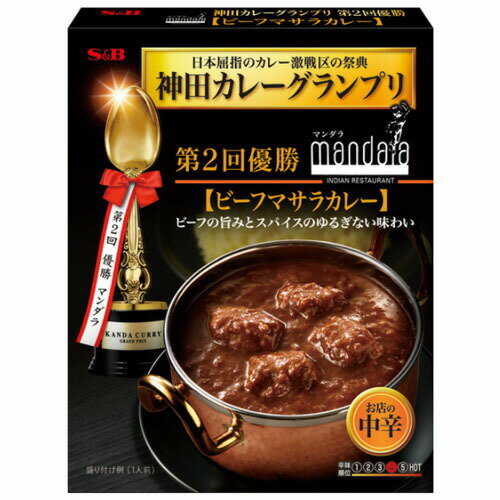 ヱスビー食品 神田カレーマンダラビーフマサラカレー180g×20個