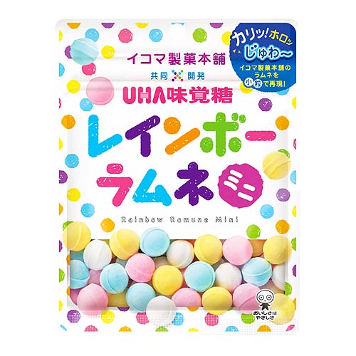 ユーハ味覚糖 レインボーラムネミニ 30g ×6個 /幻のラムネ イコマ製菓と共同開発 /ピンク・黄・白・青4色 /インスタ映え /おやつ /行動食 /ネコポス /ポスト投函品の商品画像