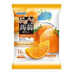 オリヒロ　ぷるんと蒟蒻ゼリーパウチ　温州みかん　120g（20g×6個）×24個【送料無料】