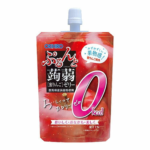 オリヒロ　ぷるんと蒟蒻ゼリースタンディング　カロリーゼロ　蜜りんご　130g×48個【送料無料】