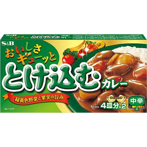S＆B　おいしさギューッととけ込むカレー 中辛（140g）×10個×2セット