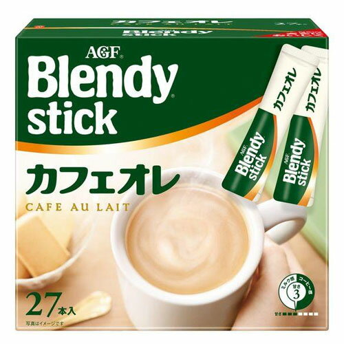 【全商品ポイント10倍 5/25(土)0:00～23:59】AGF「ブレンディ」スティック　カフェオレ（8.8g×27本）×6個