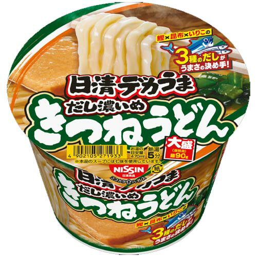 日清食品　日清デカうま きつねうどんだし濃いめ（106g）×12個×2セット 1