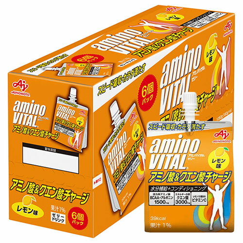 AJINOMOTO　アミノバイタル ゼリードリンク　アミノ酸&クエン酸チャージ　180g × 6個入 × 4個（24個入 / 1ケース）