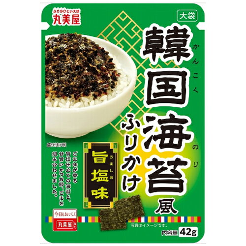 丸美屋　韓国海苔風ふりかけ旨塩味　大袋　42g×10個のサムネイル