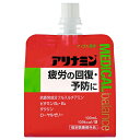 疲労の回復・予防の効能を持ったアリナミンのゼリー状飲料 吸収にすぐれたビタミンB1誘導体「フルスルチアミン」に加えビタミンB2・B6、タウリン、ローヤルゼリーを配合。 飲みやすいアップル風味です。 【効能・効果】 ・疲労の回復・予防 ・体力、身体抵抗力または集中力の維持・改善 ・日常生活における栄養不良に伴う身体不調の改善・予防 　肩、首、腰または膝の不調 　疲れやすい、疲れが残る、体力がない、身体が重い、身体がだるい 　二日酔いに伴う食欲の低下、だるさ 　目の疲れ ・病中病後の体力低下時、発熱を伴う消耗性疾患時、食欲不振時、妊娠授乳期または産前産後等の栄養補給 【用法・用量】 15歳以上は1日1回1袋（100mL）を服用してください ※用法・用量を守ること（他のビタミン等を含有する製品を同時に使用する場合には過剰摂取等に注意すること）