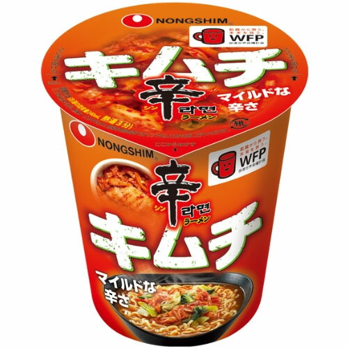 【全商品ポイント5倍 3/21(金)20:00〜3/27(木)1:59】農心ジャパン 辛ラーメン キムチ カップ 68g(めん54g)×12個