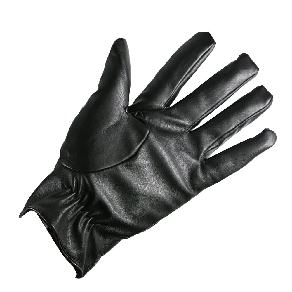 手袋 メンズ スウェード グローブ 裏起毛 ブラック 送料無料 ギフト 防寒 プレゼント ファッション 3