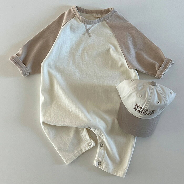 送料無料 ロンパース 赤ちゃん カバーオール 女の子 男の子 ベビー ベビー服 長袖 ...