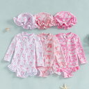 キッズ ベビー 水着 女の子 かわいい リボン フリルワンピース水着 女児 スクール水着 子供 こども みずぎ 長袖 ラッシュガード キッズ オールインワン 赤ちゃん 幼稚園 保育園 おしゃれ 水遊び キャップ付き