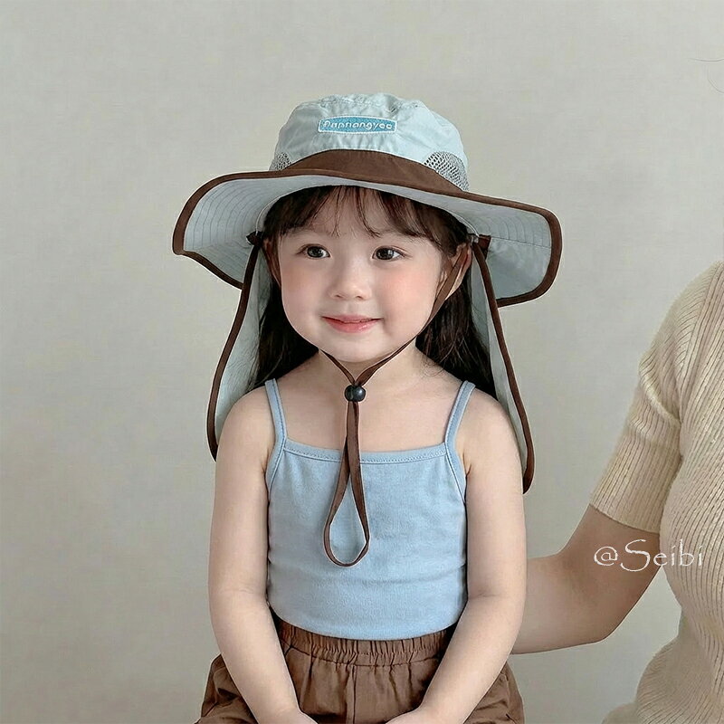 日よけ ハット タレ付き 折り畳み 帽子 UVカット サンハット バスケットハット ボンネット 春 夏 男の子 女の子 帽子 赤ちゃん ベビー ナチュラル キッズ 調整可能 日除けハット キャップ 通園 海遊び シンプル お洒落 男女兼用 出産祝い