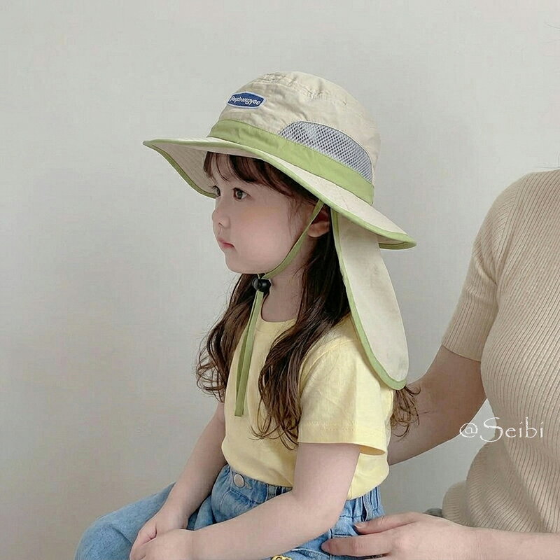日よけ ハット タレ付き 折り畳み 帽子 UVカット サンハット バスケットハット ボンネット 春 夏 男の子 女の子 帽子 赤ちゃん ベビー ナチュラル キッズ 調整可能 日除けハット キャップ 通園 海遊び シンプル お洒落 男女兼用 出産祝い