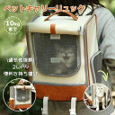 ペット キャリー バッグ 猫用 犬 リュック キャリーケース お散歩バッグ バックパック メッシュ アウトドアキャリー 大容量 通気性 旅行 通院 避難用 お出...