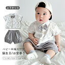 セレモニードレス 男の子 スーツ 半袖 お宮参り 新生児 ベビー フォーマル 上下セット 子供服 SNS映え 撮影 衣装 赤ちゃん お食い初め 可愛い 誕生日 春 夏 秋 出産祝い ギフト ベビー服 パーティー 晴れ着 出産準備 ボディスーツ
