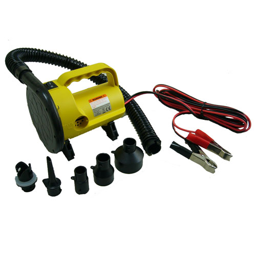 電動エアーポンプ 12V ワニ口クリップ | バッテリー プール 庭 家庭 チューブ トーイング バナナボート ビスケット 海 川 休み 夏休み ボート 水上バイク ジェットスキー 船通販格安セール情報 楽天 通販