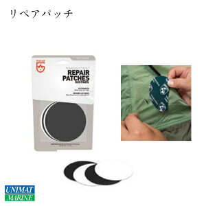 リペアパッチ GEAR AID ギアエイド テネシアス 4枚セット 13007 黒 クリア | テント 寝袋 ダウンジャケット 補修 クリア ブラック 透明 丸 修理 穴