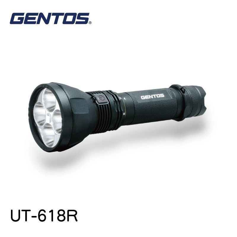 楽天ユニマットマリン★ポイント5倍★GENTOS ジェントス 充電式高出力 LEDライト UT-618R | ULTIREX High Power LED Flashlight ライト 懐中電灯 防災グッズ AC充電式 リフレクタータイプ 長距離照射 13000ルーメン