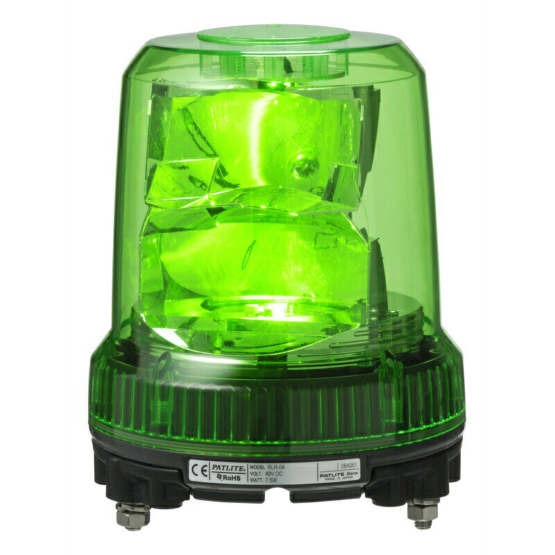 【ポイント10倍】 パトライト 強耐震 大型LED 回転灯 RLR-M1 グリーン 5513142 12/...